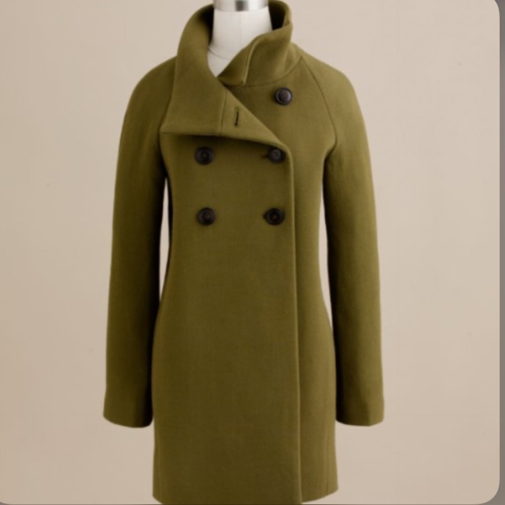 Jcrew Double Cloth Bon Bon Coat